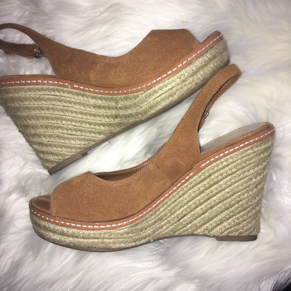 Dolce Vita Espadrille Tan Wedges size 9